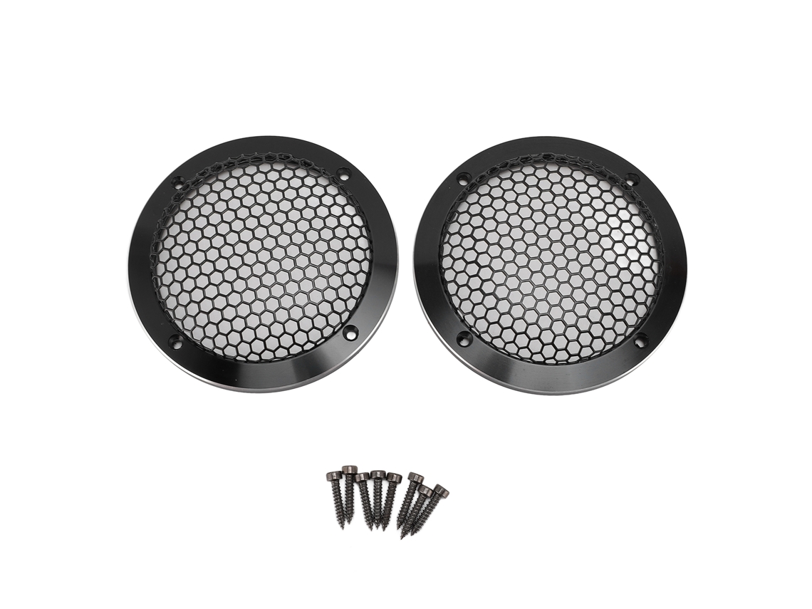 Cubierta Redonda Para Altavoz De Techo Con Malla Negra, 92 Mm De Diámetro Exterior, Para Coche Y Hogar.