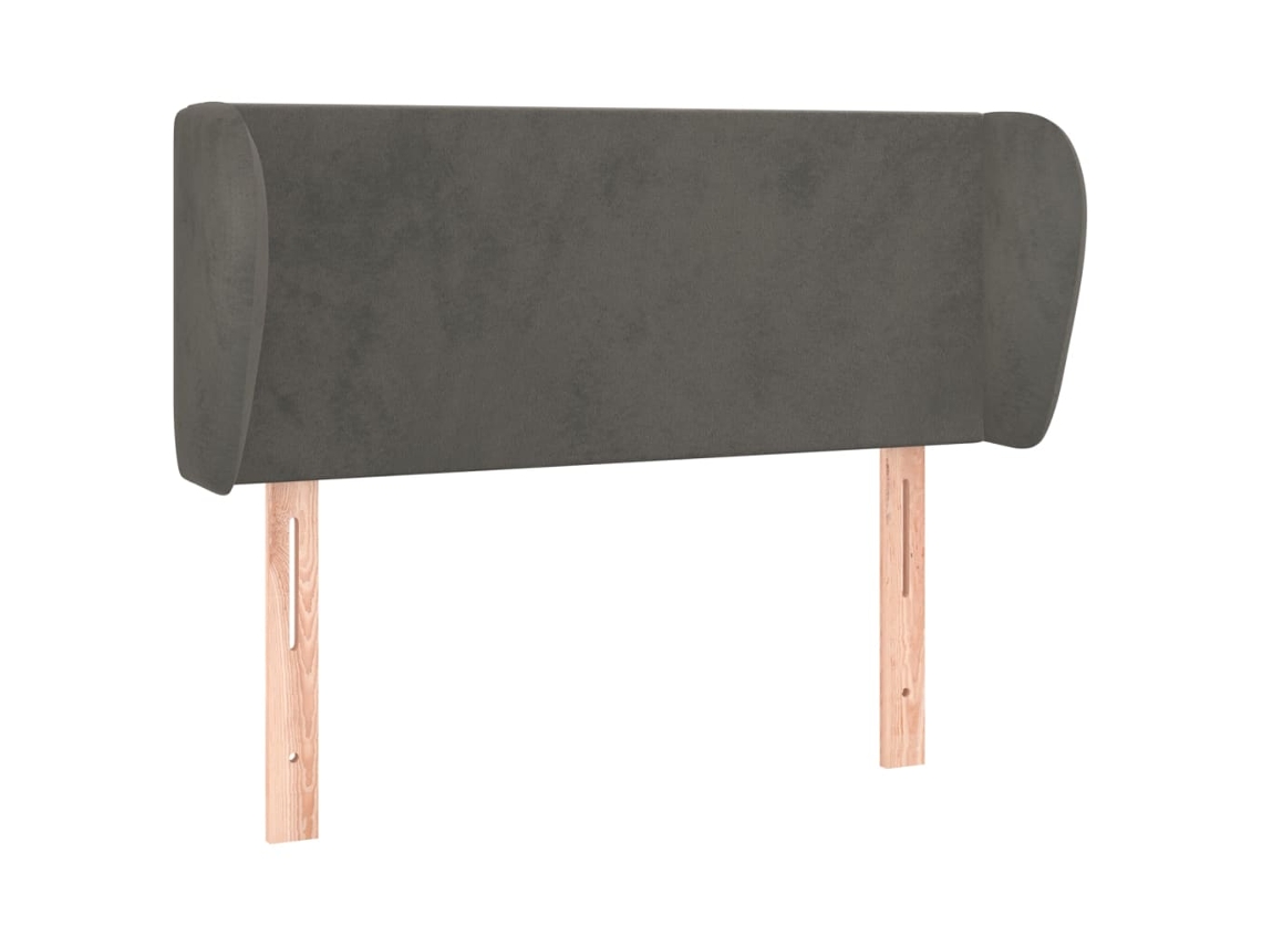 Maison Exclusive - Cabecero De Terciopelo Gris Oscuro 93x23x78/88 Cm