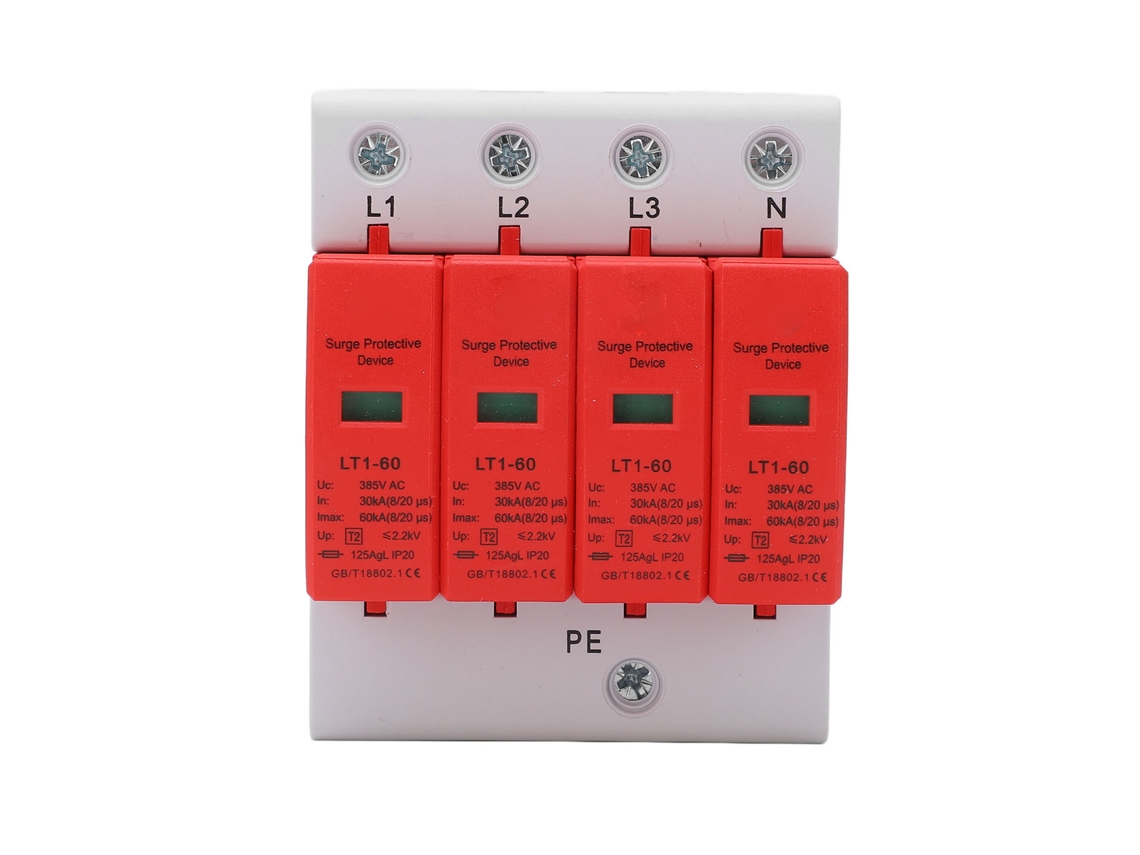 Veloriskku - Dispositivo de protección contra sobretensiones 4p 30-60kA AC385V Carcasa no combustible Fácil instalación
