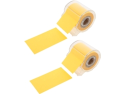Juego de 2 blocs de notas adhesivas naranjas, rollo de papel adhesivo para notas SFUSHOS