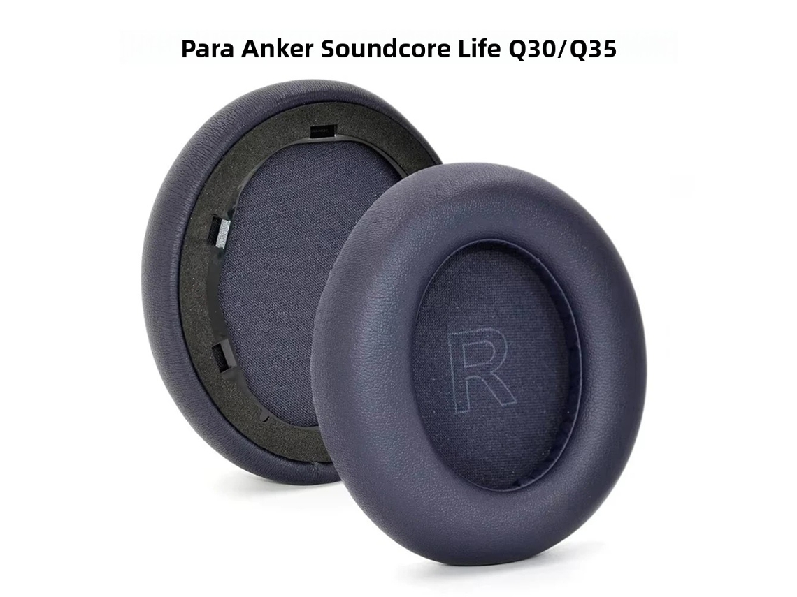 Almofadas de Espuma Viscoelástica MDUG para Fones de Ouvido Soundcore Life (q30q35, azul)