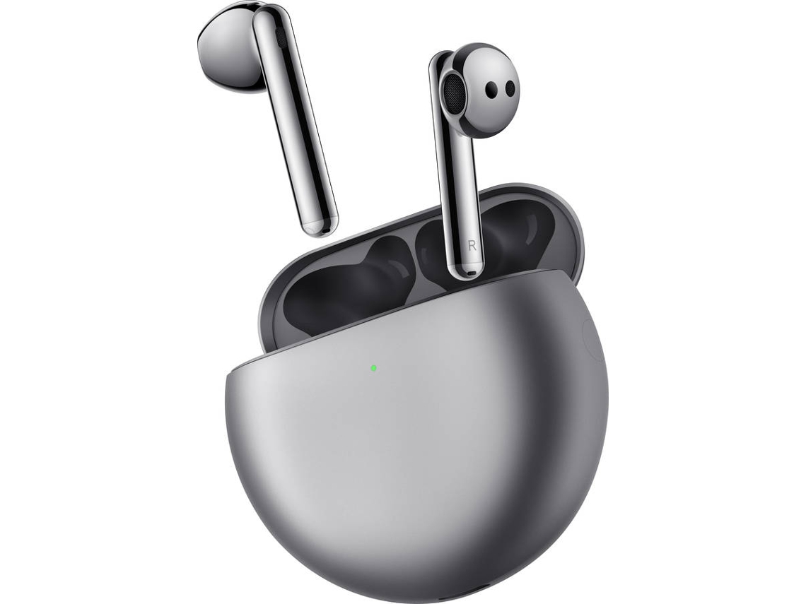 Auriculares Bluetooth True Wireless HUAWEI Freebuds 4 (In Ear - Micrófono - Noise Cancelling - Prateado)