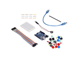 Kit Inicial De Placa De Desarrollo Con Protoboard Led Cables Puente Botón Para Laboratorio Escolar Diy R3