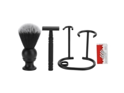 Kit De Afeitado Para Hombre Con Brocha, Maquinilla De Afeitar, Recortadora Y Soporte Para Uso Profesional Y Familiar.