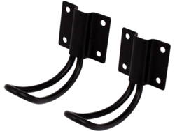 Colgador de pared de metal, 2 piezas, negro CHABERLU