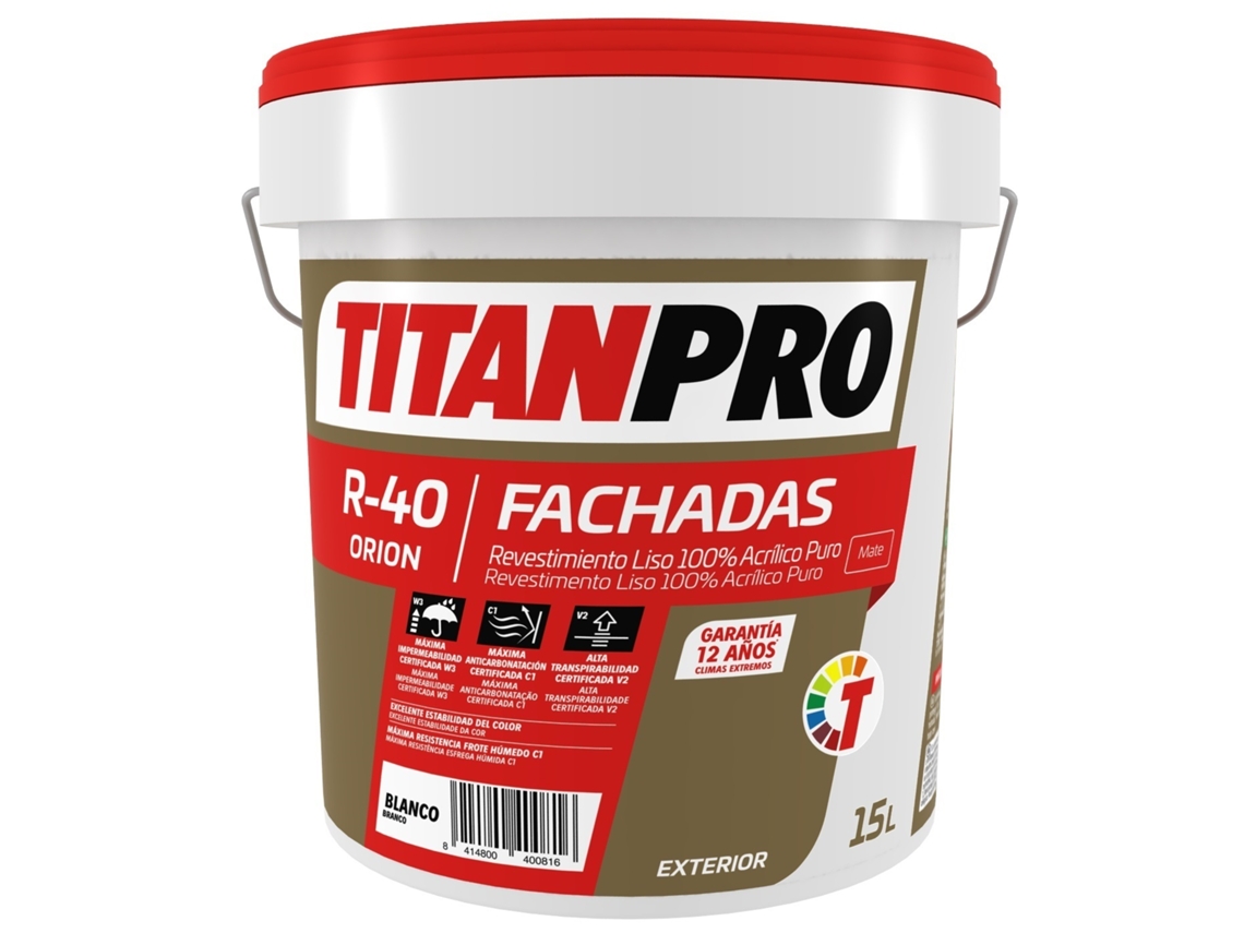 Titanpro R-40 White Mate 100% Acrylic A5 4L