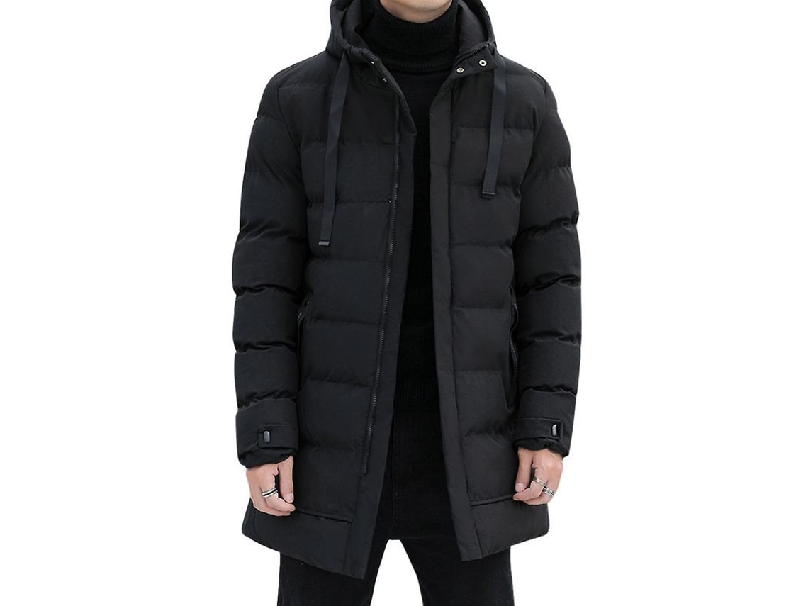 2026-abrigo Con Capucha Para Hombre Mystdiy Invierno Relleno Grueso Caliente Chaqueta