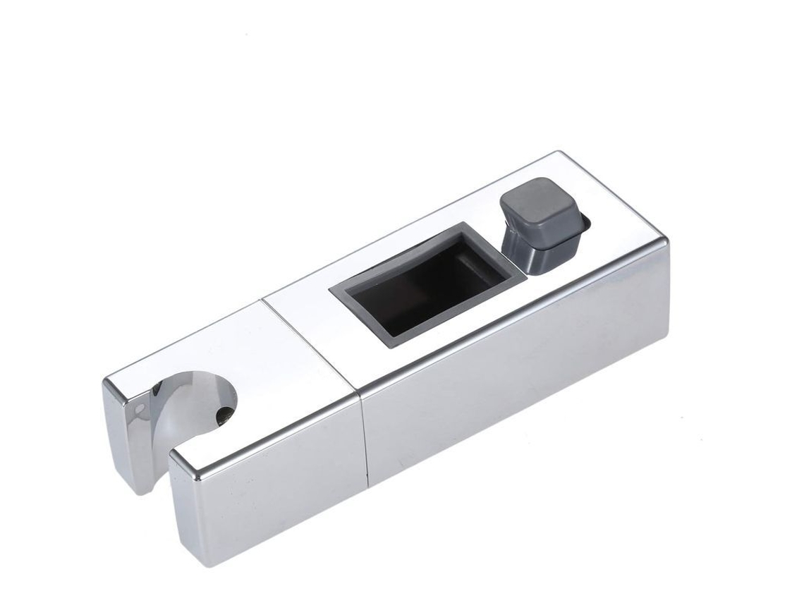 Soporte deslizante ajustable 2026 para cabezal de ducha rectangular con riel de 18 mm de ancho y 30 mm de largo.