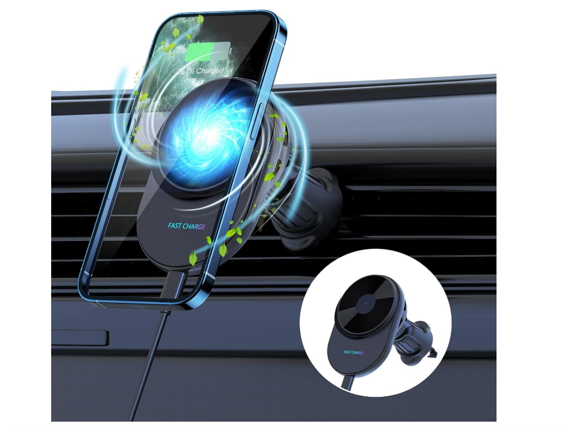 Cargador Auto Ice Magsafe Yizhood Negro