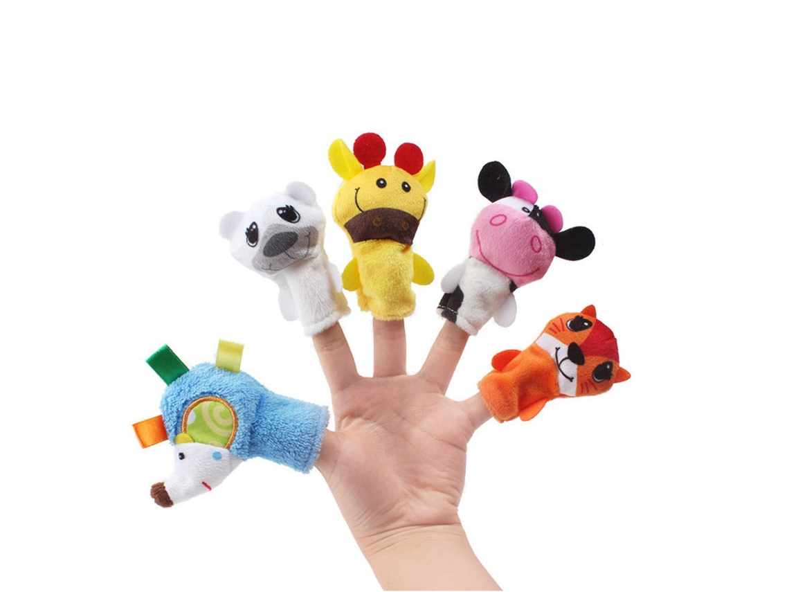 2026-5 Piezas Marionetas De Dedo Animales Infantiles Educativas Juguetes Para Cuentos Y Roleplay