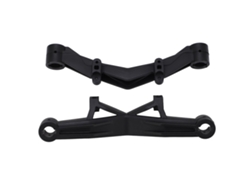 Soporte de montaje de carrocería delantero y trasero de plástico para coche RC ZD Racing MX 07 1/7 (piezas de mejora)