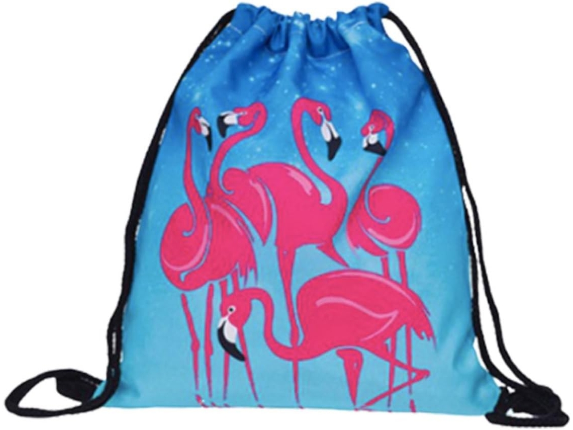 Con cordón en forma de flamenco, práctico para viajes y compras. Gokoco