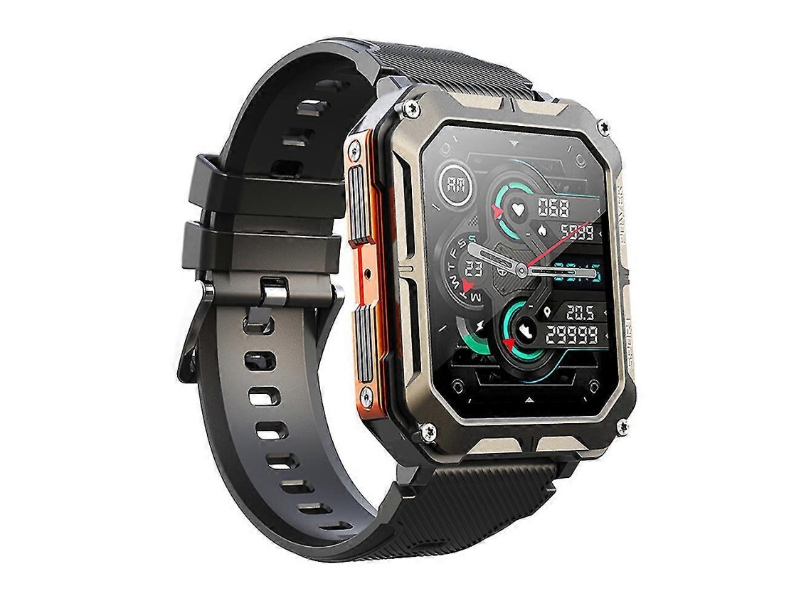 Reloj inteligente resistente para hombre, con monitor de actividad física militar y función de bicicleta eléctrica (contesta y realiza llamadas)