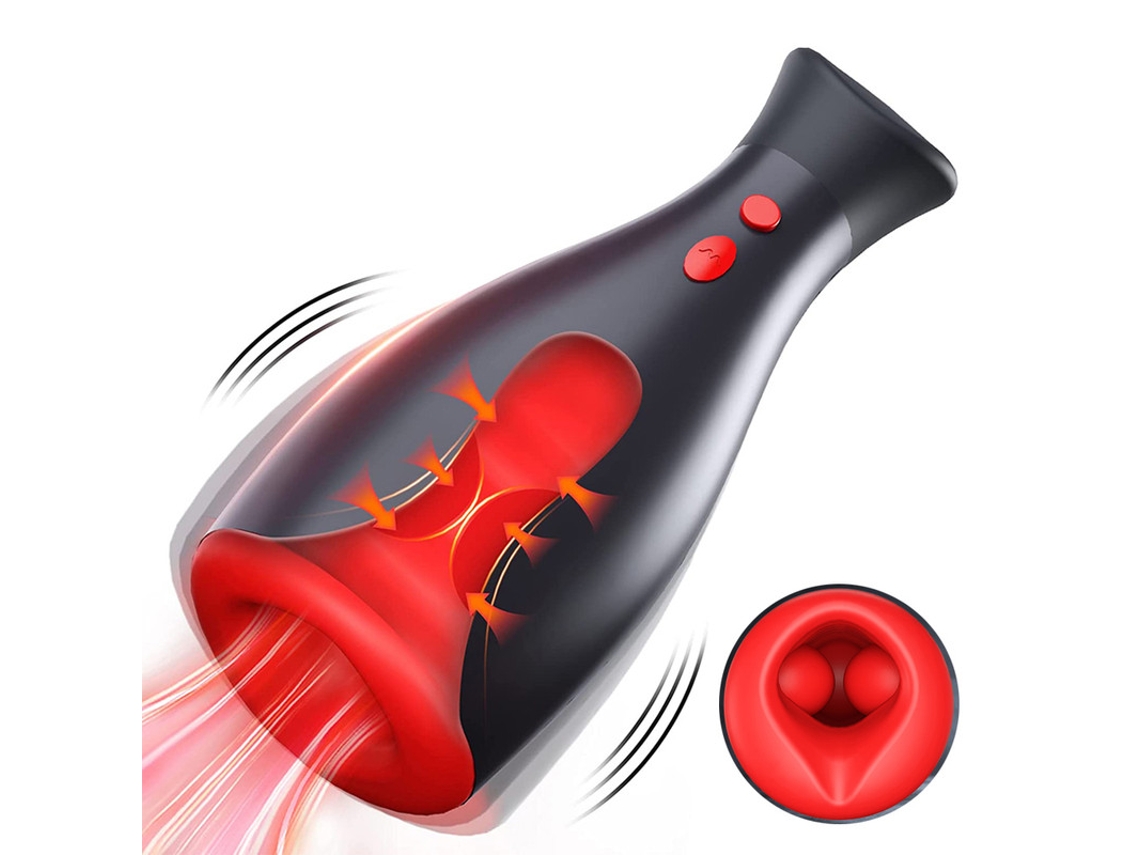 Copa Masturbadora Masculina Inflable Automtica, Mquina Sexual De Garganta Profunda Con Vibracin (negro) Bestvite