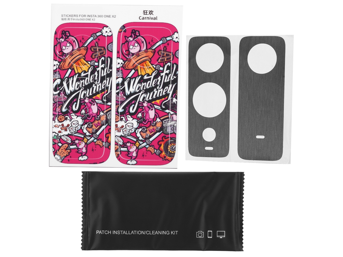 Stickers De Pvc Protectoras Impermeables Para Cámara Deportiva Insta360 One X2 Sunnylife (happy Black)