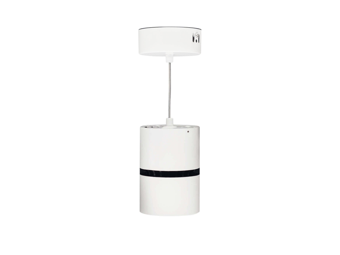 Lámpara colgante de techo tubular larga de 15 W y 4000 K. Máx. Azabak de 127 cm