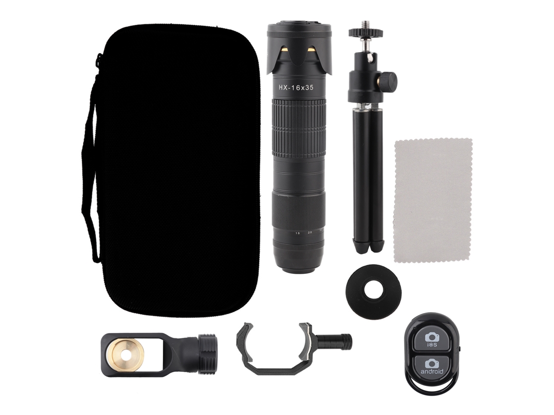 Kit De Lente Telefoto Para Teléfono Con Zoom De 16~35x Y Función De Ajuste Dual