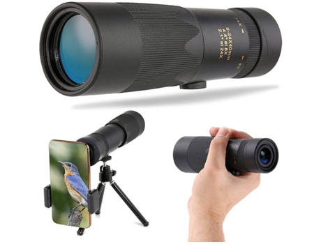 Prismáticos ENKERS Monocular de visión nocturna digital infrarroja 5X35 con tablero de 16 Gb para observación de jugador negro