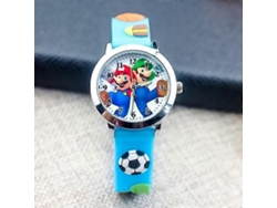 Relógio Infantil De Silicone Do Super Mario, Relógio Eletrônico De Quartzo Com Desenho Animado.