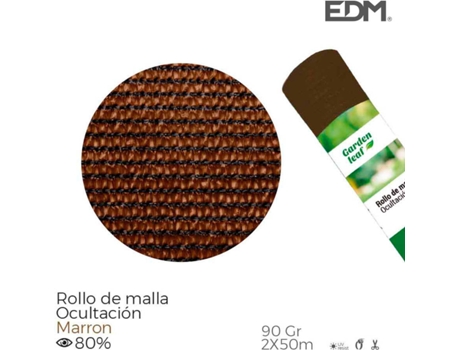 Rodillo Malla Oculta EDM Marron 80% 90Gr 2X50Mts