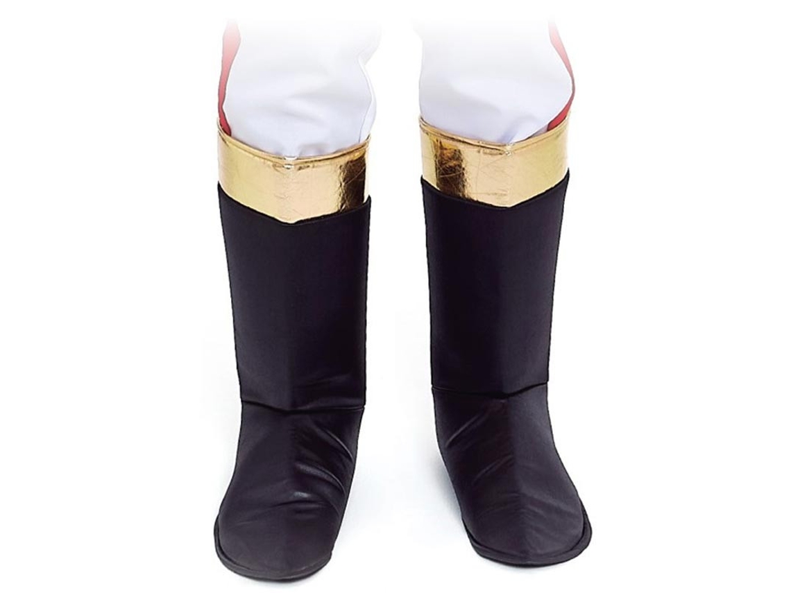 Cubrebotas negras con ribete dorado para adultos