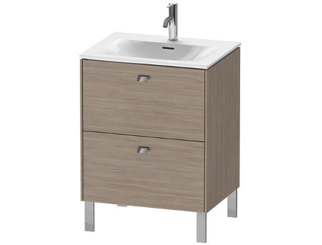 Pedestal de lavabo DURAVIT Brioso vertical 62,0 x 47,9 cm 2 cajones incl. recorte de sifón y delantal para lavabo Viu 234463