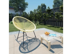 Silla de jardín Acapulco de mimbre beige Dkd Home Decor