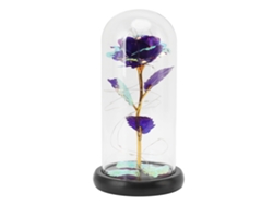 Adorno romántico de rosa artificial LED azul para el Día de San Valentín