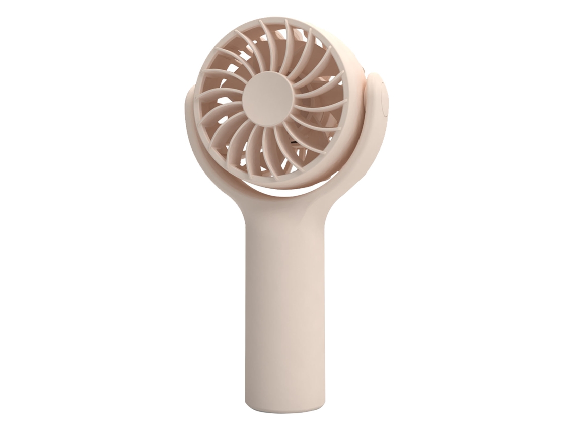 Mini ventilador portátil silencioso con 3 velocidades - Rosa