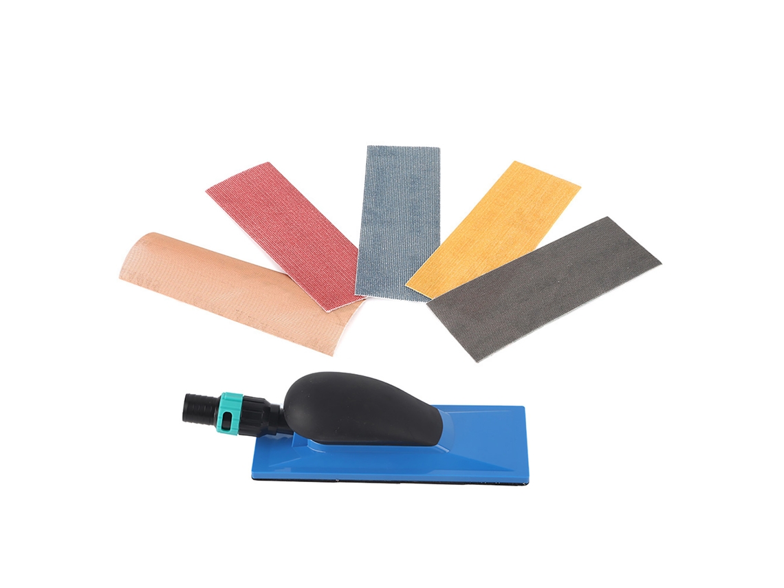 Bloque De Lijado Manual Sin Polvo Con Sistema De Extracción De Polvo Y Cierre De Velcro Para Pulido.