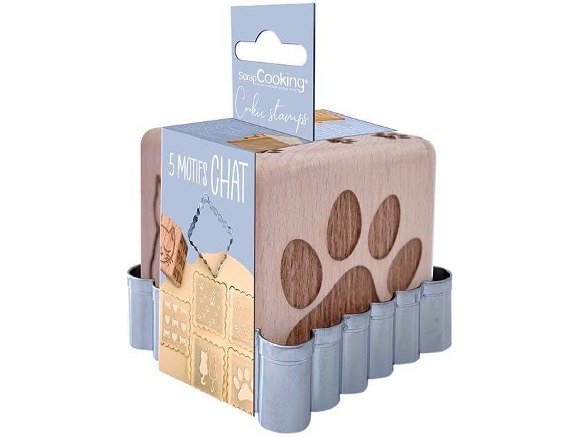 Sello y Cortador de Galletas SCRAPCOOKING (Madera)