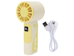 Mini Ventilador Portátil De Mano Recargable Por Usb, Potente Y Silencioso, Ideal Para Viajes Y Maquillaje (amarillo).