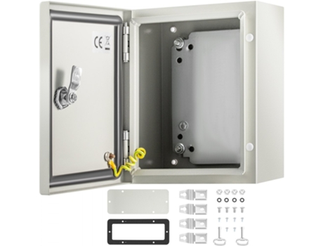 Caja eléctrica de acero VEVOR, caja eléctrica de 10x8x6 pulgadas, acero al carbono IP65