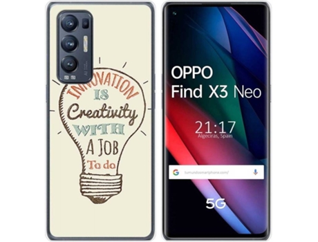 Carcasa Oppo Find X3 Neo TUMUNDOSMARTPHONE Creativity Multicolor