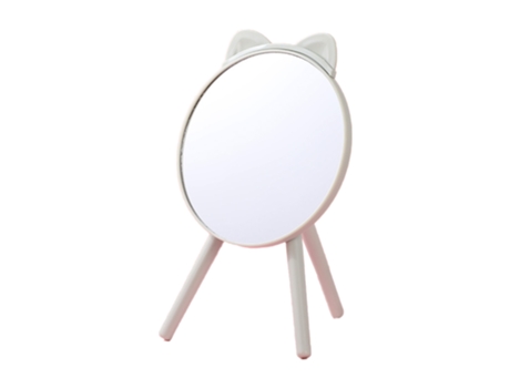 Espejo De Escritorio De Maquillaje Con Luces Led Espejo De Mesa Lateral Con Mango ZMDECQNA