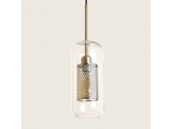 LEDKIA Lámpara Colgante Metal y Cristal Julieta Lungo Dorado
