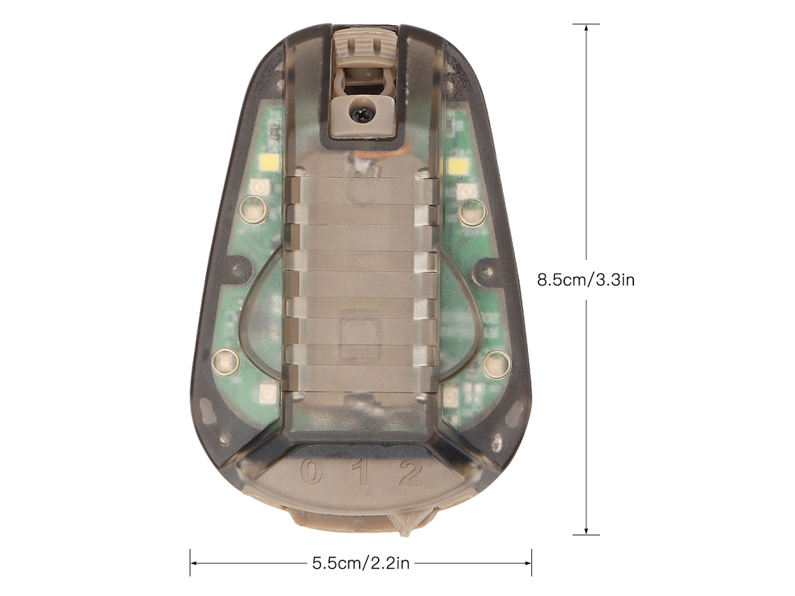 Omni-linterna De Seguridad Para Casco Resistente Al Agua, Luz Estroboscópica Montada En Casco Para Camping Y Supervivencia Al Aire Libre