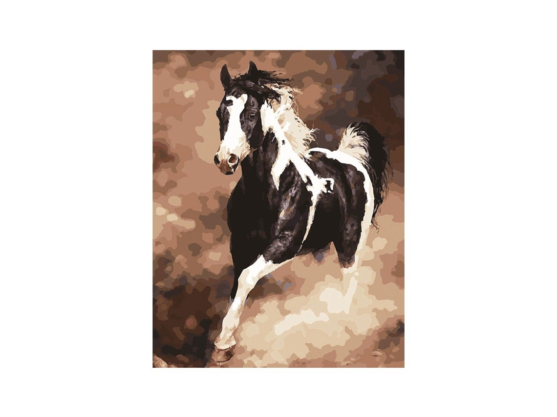 Kit de pintura decorativa DIY con diamantes de imitación de la serie Animales - Caballo 8620