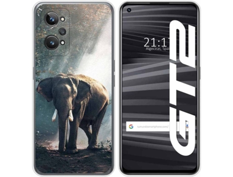 Carcasa para Realme GT 2 5G TUMUNDOSMARTPHONE Dibujos Elefante Multicolor