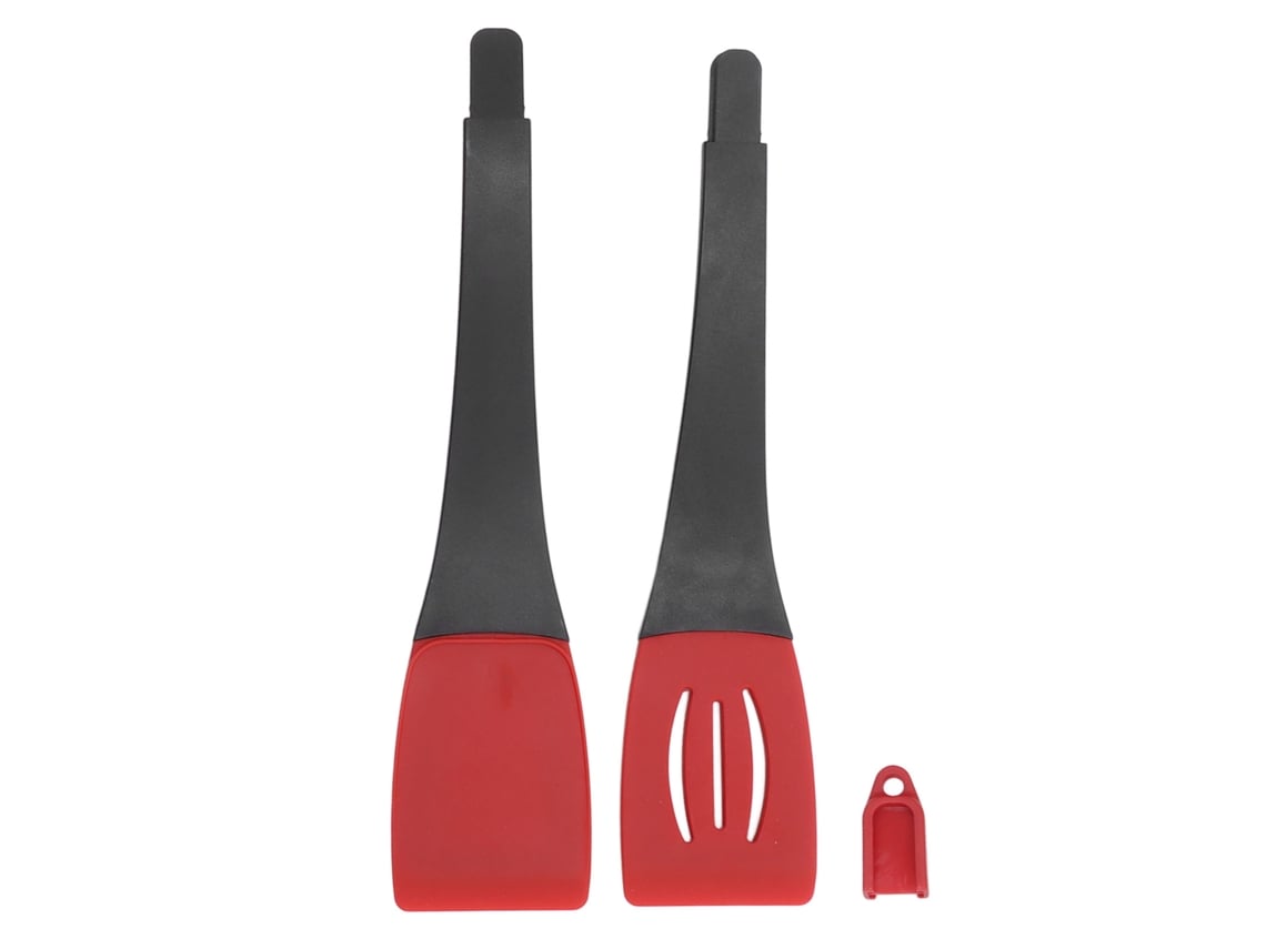 Pinzas De Cocina De Silicona Resistentes Al Calor 3 En 1 Para Barbacoa Y Cocina - Rojo/negro