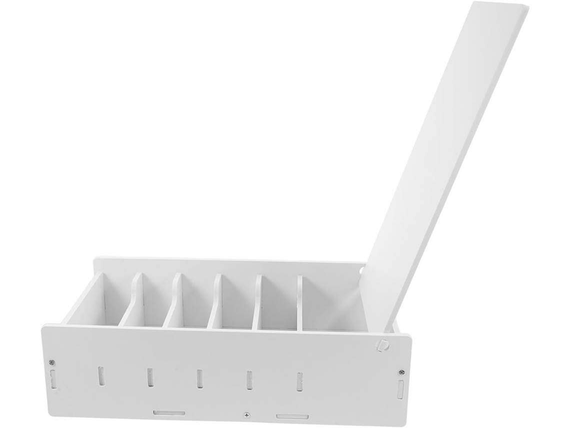 Caja De Monedas De Plástico Pvc De 6 Compartimentos Con Tapa