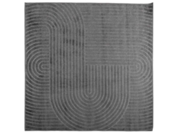 Alfombras De Área Palmeras Antracita 240 X 240 Cm Poliéster