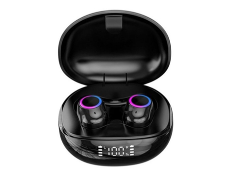 Auriculares intrauriculares con micrófono Bluetooth 5.2, pantalla LED, auriculares Bluetooth sin cables verdaderos, auriculares sin cables CHRONUS