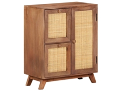 Aparador De Madera Maciza De Mango 60x35x75 Cm