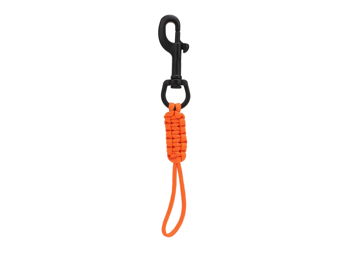 Danu2026-cuerda De Buceo De Acero Inoxidable Tejida A Mano Con Clip Resorte Para Equipo Bcd Naranja