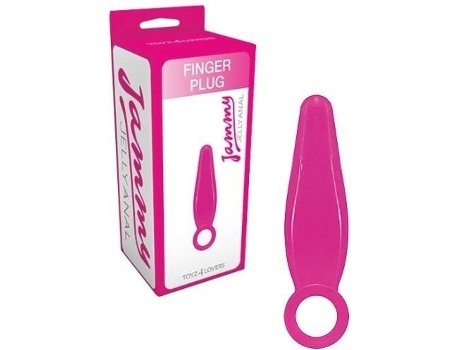 Plug Anal TOYZ4LOVERS Finger Plug Jammy Jelly Anal Rosa