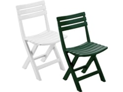 Silla plegable resina birki blanca