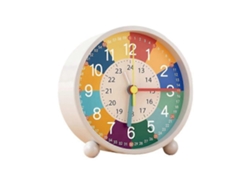 Reloj despertador silencioso para niños, reloj despertador de escritorio USB, sin tictac, ideal para la educación infantil temprana de niños y niñas. GOKOCO