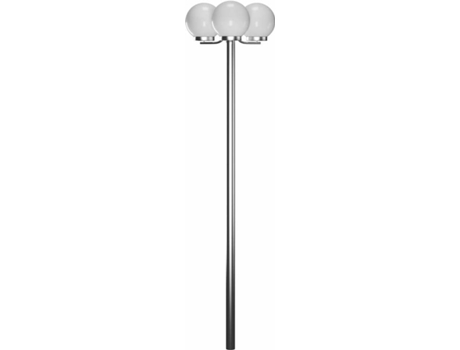 vidaXL Farola de jardín 3 focos 220 cm