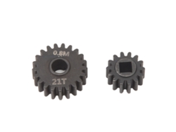 Mali engrenagem Redutora de Aço Preto 0.8m 14t 21t para Carro Rc Axial Capra Scx10 Iii 1/10
